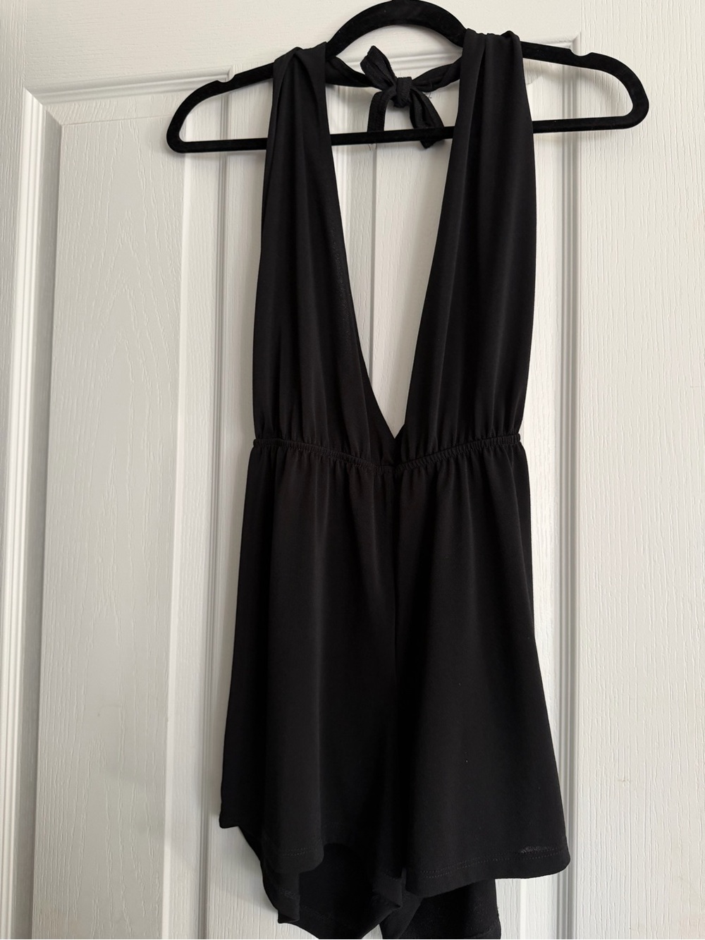 Brandy Melville Black One-Piece Halter Romper